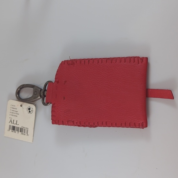 Free People Keychain Wallet with Concho Star NWT Red - Picture 2 of 4